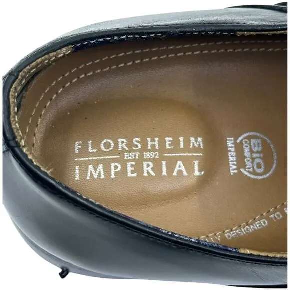 Florsheim Imperial Bio Comfort Mens Shoes Black Leather Oxfords 10D 12031 Preown