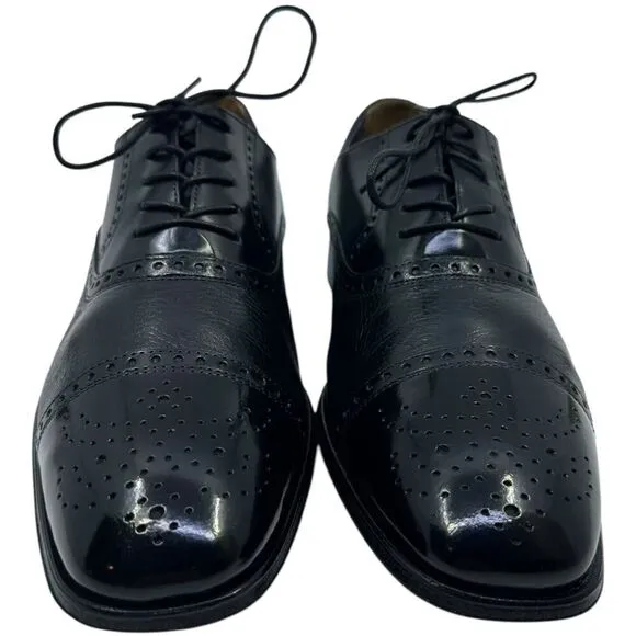 Florsheim Imperial Bio Comfort Mens Shoes Black Leather Oxfords 10D 12031 Preown