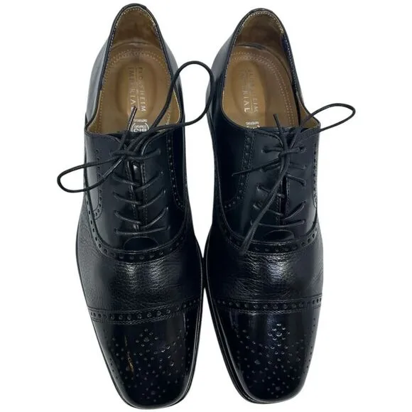 Florsheim Imperial Bio Comfort Mens Shoes Black Leather Oxfords 10D 12031 Preown