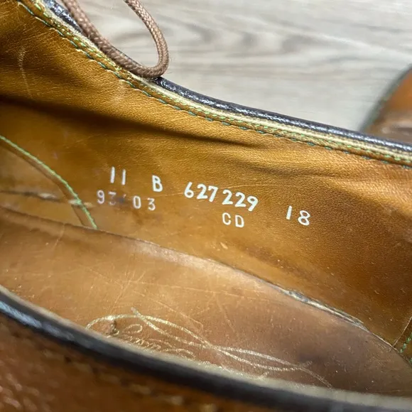 Florsheim Imperial Brown Blucher Oxfords 11 B