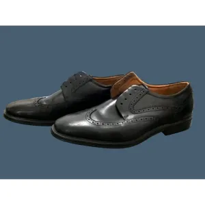FLORSHEIM -MENS BLACK OXFORDS LEATHER UPPERS LACE UPCASUAL DRESS SHOES SIZE 11.5