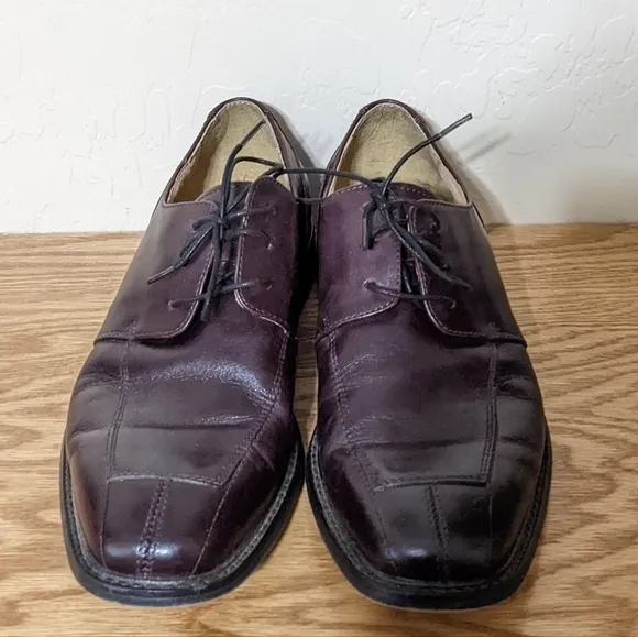 Florsheim Mens Leather Oxfords Brown/Burgundy