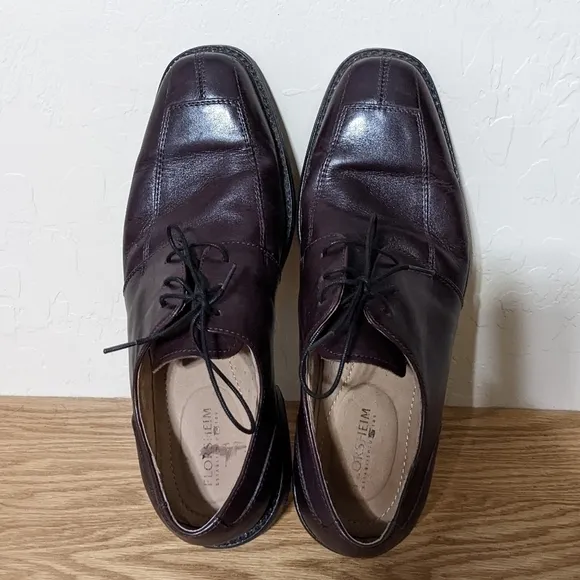 Florsheim Mens Leather Oxfords Brown/Burgundy