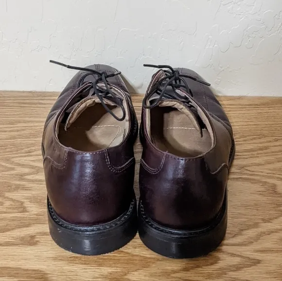Florsheim Mens Leather Oxfords Brown/Burgundy