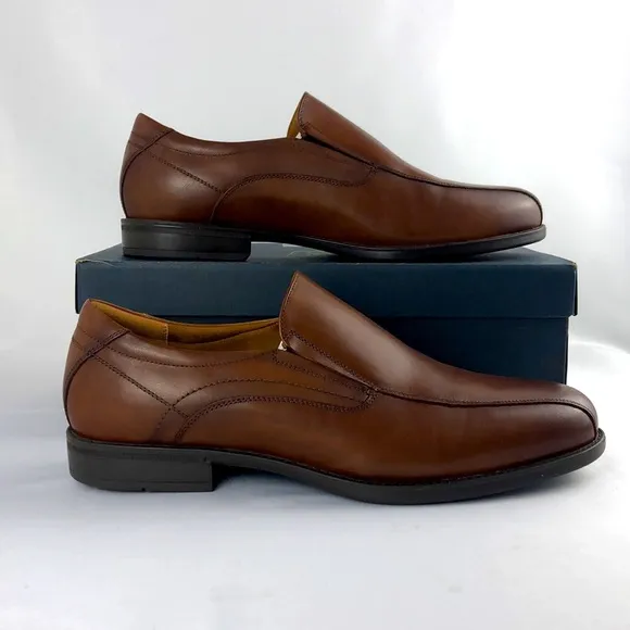 Florsheim Men’s Medfield Bike Toe Slip On Loafer Cognac Color