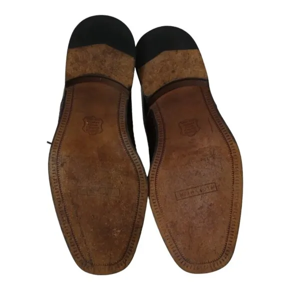 Florsheim Woven Brown Leather Oxfords Salinger Mens Size US 10D #966
