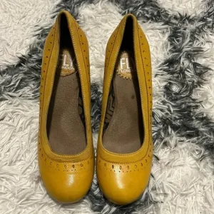 Fly London Coco Block Heel Pumps Shoe