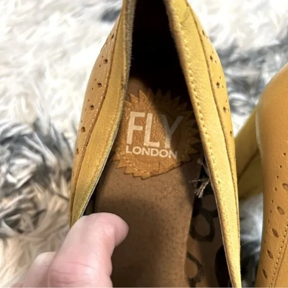 Fly London Coco Block Heel Pumps Shoe