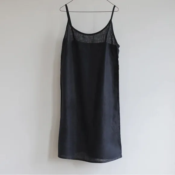 Fog Linen Work Carina Slip Dress One Size Black
