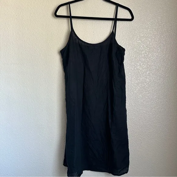 Fog Linen Work Carina Slip Dress One Size Black