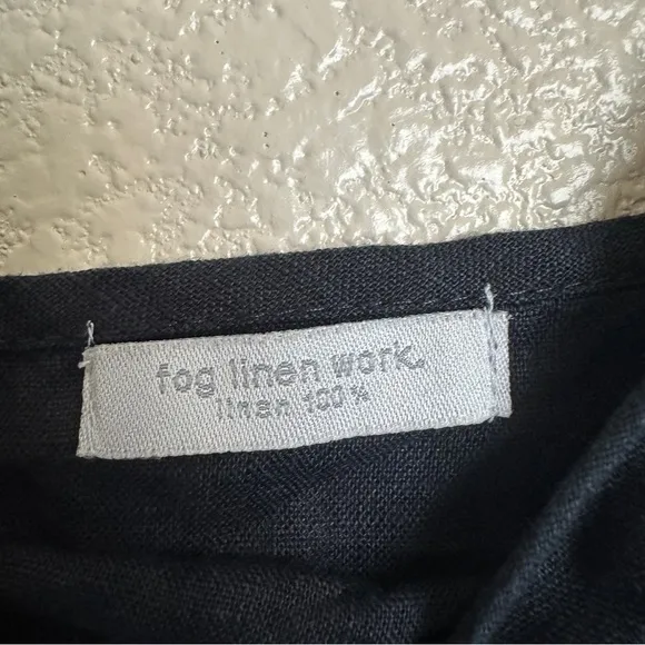 Fog Linen Work Carina Slip Dress One Size Black