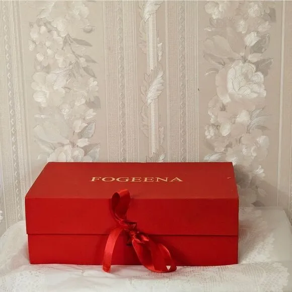 Fogeena Leather Block Heel NIB