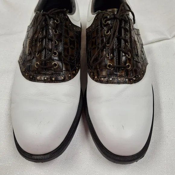 FootJoy White and Brown Classic Saddle Oxfords Timeless Style