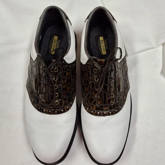 FootJoy White and Brown Classic Saddle Oxfords Timeless Style