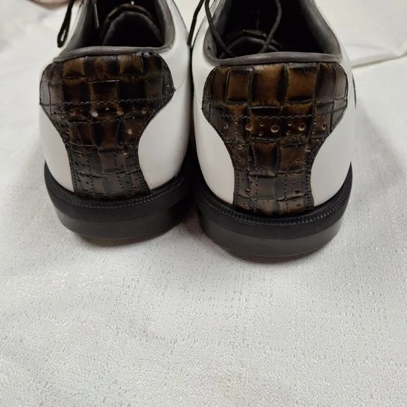 FootJoy White and Brown Classic Saddle Oxfords Timeless Style