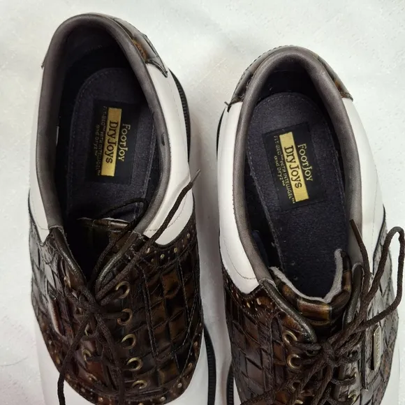FootJoy White and Brown Classic Saddle Oxfords Timeless Style