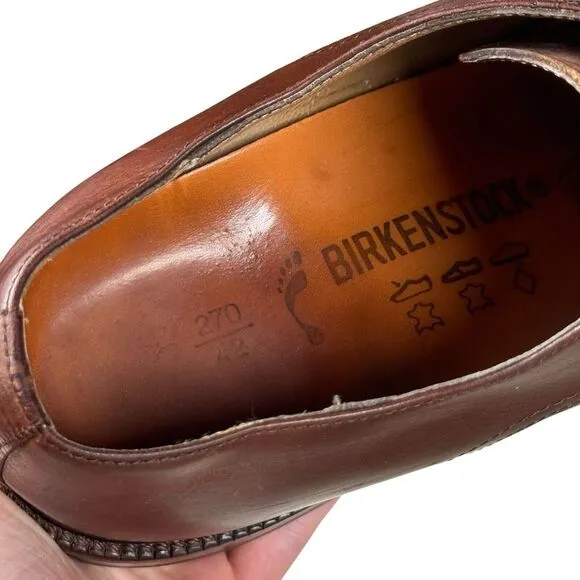 FOOTPRINTS‎ by Birkenstock Brown Leather Oxfords Lace Up Shoes Sz 42 Men's 9