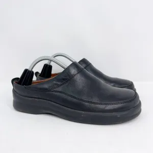 Footprints by Birkenstock Women's Black Leather Slip On Clogs