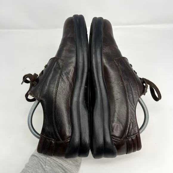 Footprints by Birkenstock Women's Brown Leather Lace Up Oxfords