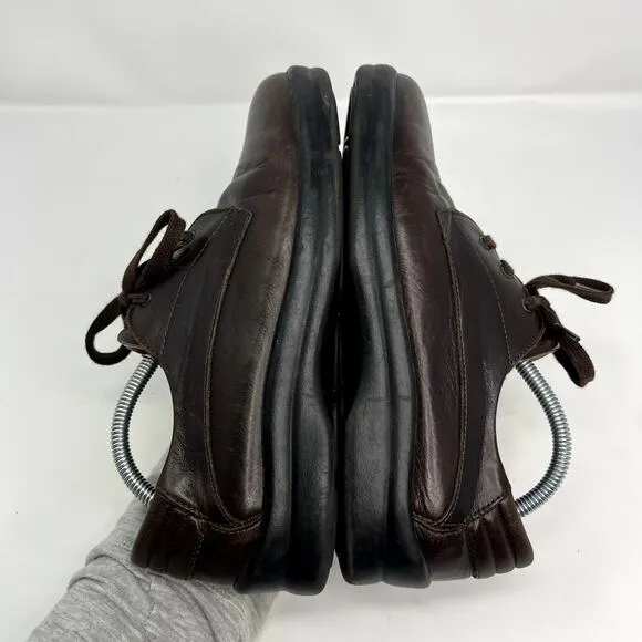 Footprints by Birkenstock Women's Brown Leather Lace Up Oxfords
