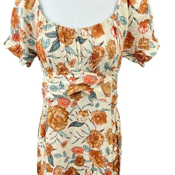 Fortunate One Caramel Kisses Midi Dress Size S