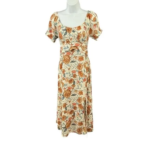Fortunate One Caramel Kisses Midi Dress Size S