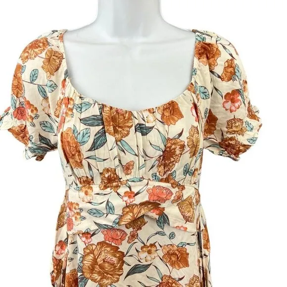 Fortunate One Caramel Kisses Midi Dress Size S