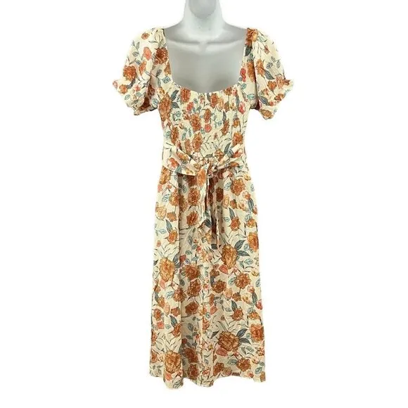 Fortunate One Caramel Kisses Midi Dress Size S