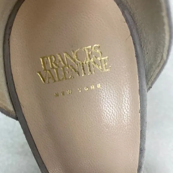 Frances Valentine Suede D'Orsay Pumps Sz 6