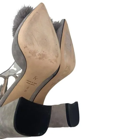 Frances Valentine Suede D'Orsay Pumps Sz 6