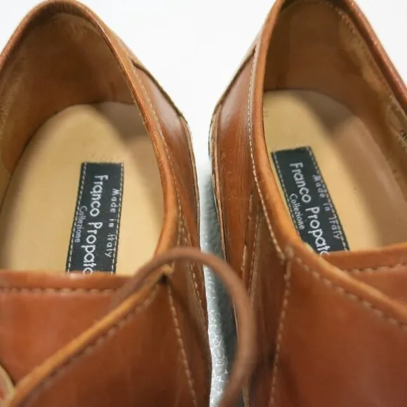 Franco Propato Oil Tanned Leather Comfort Dress Oxfords Shoes Men's Sz 11 M