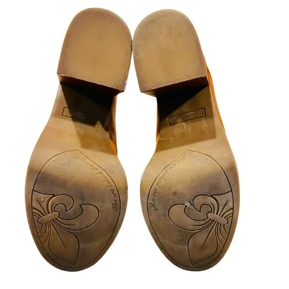 Franco Sarto Women's L-katraclog Mules Caramel Light Brown Size 8.5