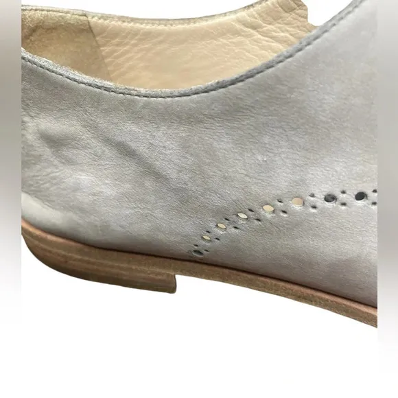 Fratelli Rossetti women’s gray suede Leather Oxfords sz 39 preloved