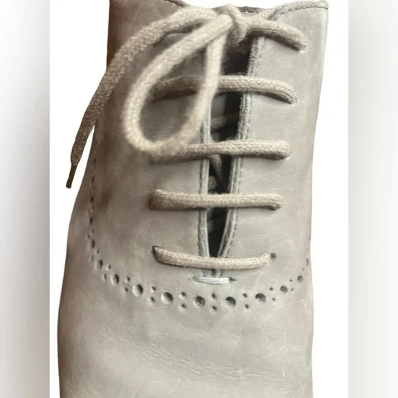 Fratelli Rossetti women’s gray suede Leather Oxfords sz 39 preloved