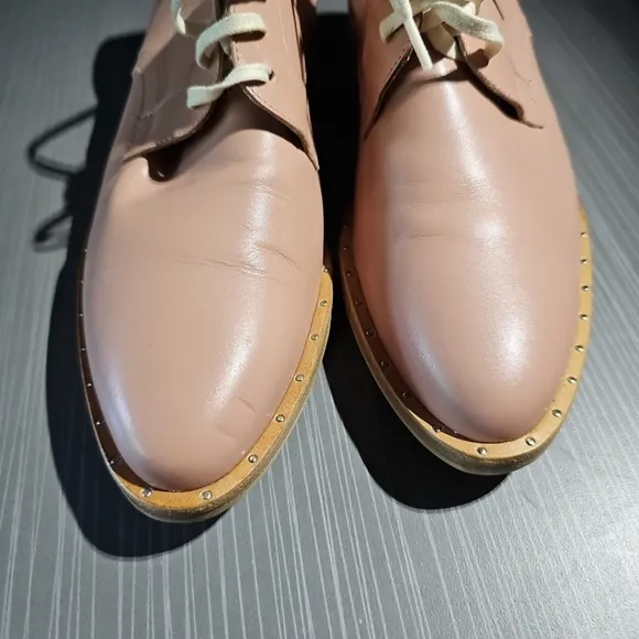 Freda‎ Salvador Women's Strut Leather Plain Toe Oxfords Size 6 NWOB (MSRP $350)