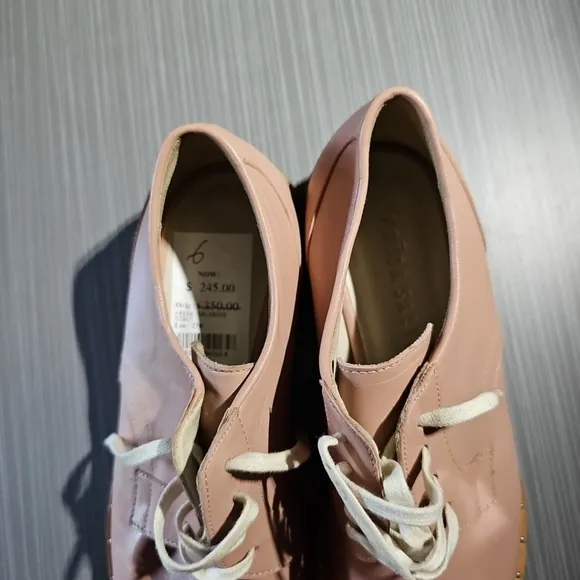 Freda‎ Salvador Women's Strut Leather Plain Toe Oxfords Size 6 NWOB (MSRP $350)