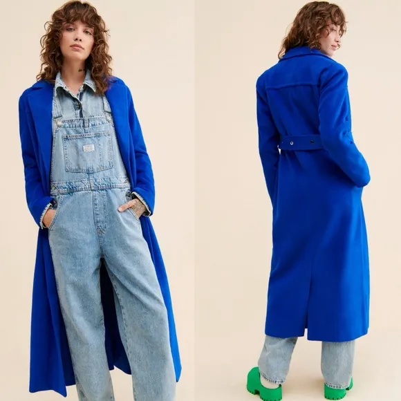 FREE PEOPLE 4th &amp; Reckless Kaja Oversized Belted Coat NWT