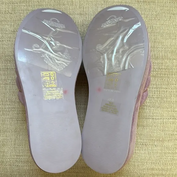 Free People Almost Paradise Platform Sandals Suede Orchid, size 38.5 /8.5. EUC