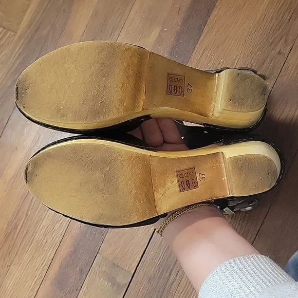 Free People Andorra Black Western Clog-Size 37