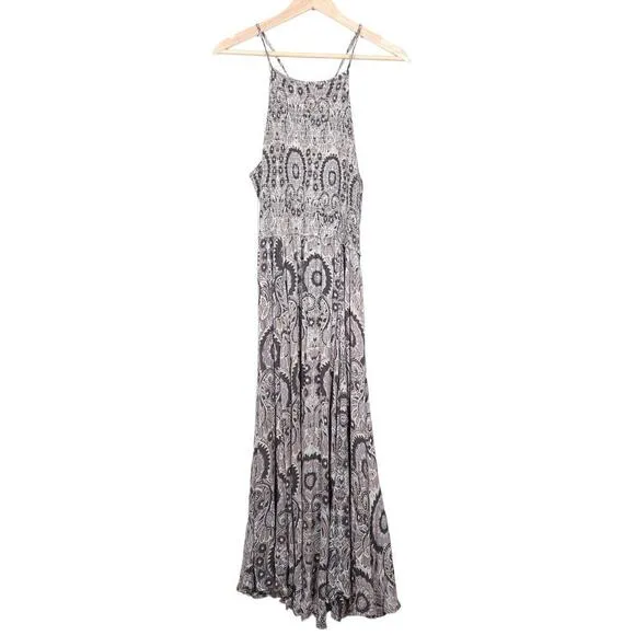 Free People Anthropologie Womens Seasons In The Sun Slip Maxi Dress Medium