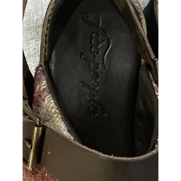 Free People Astrid Platform Clogs Mule in Mulberry Mix - Women's Size 11 US New