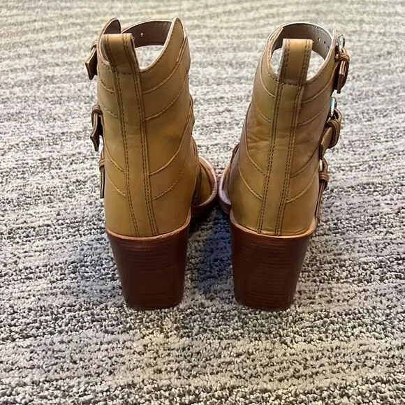 Free People Buckle Up Baby Block Heels US 7