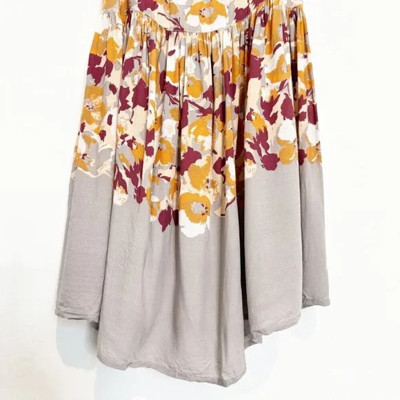 Free People Intimately Voile Floral Strappy Mini Tank Slip Dress Summer Small