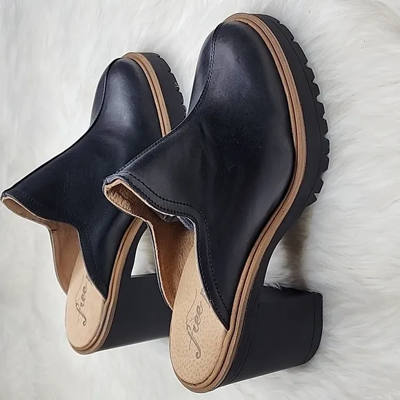 Free People James Mule Black Clogs Shoes