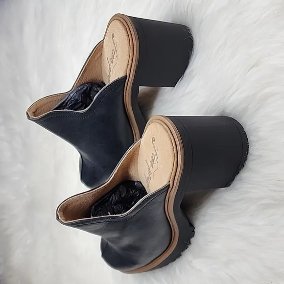 Free People James Mule Black Clogs Shoes