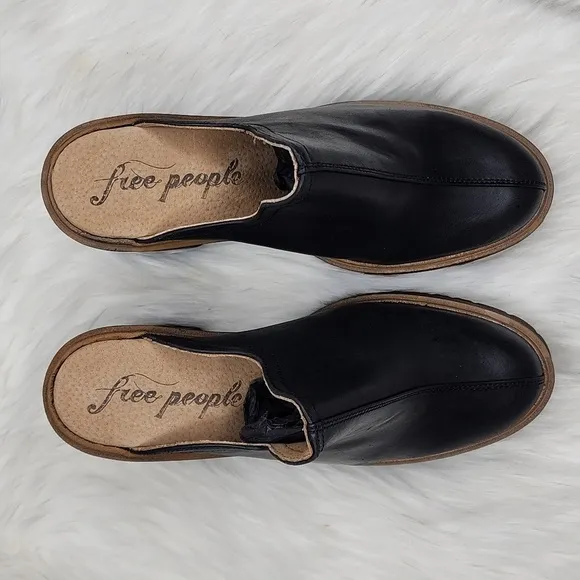 Free People James Mule Black Clogs Shoes