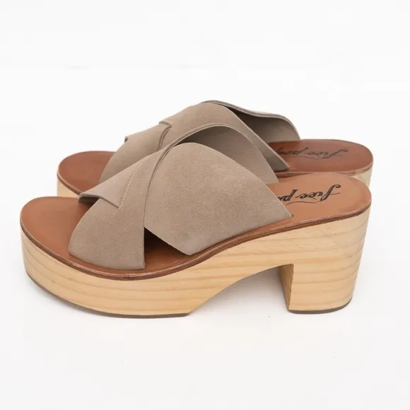 Free People | Kora Platform Clogs Sz 10 New!