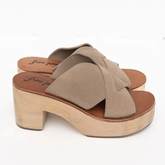 Free People | Kora Platform Clogs Sz 10 New!
