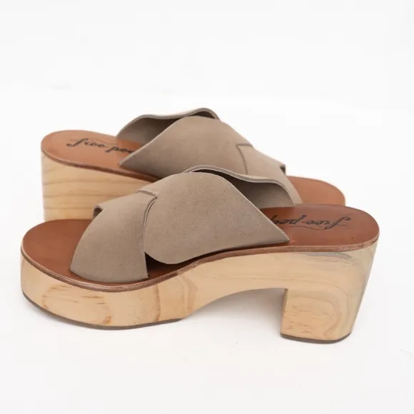 Free People | Kora Platform Clogs Sz 10 New!