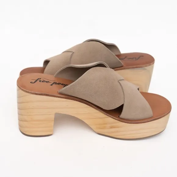 Free People | Kora Platform Clogs Sz 10 New!